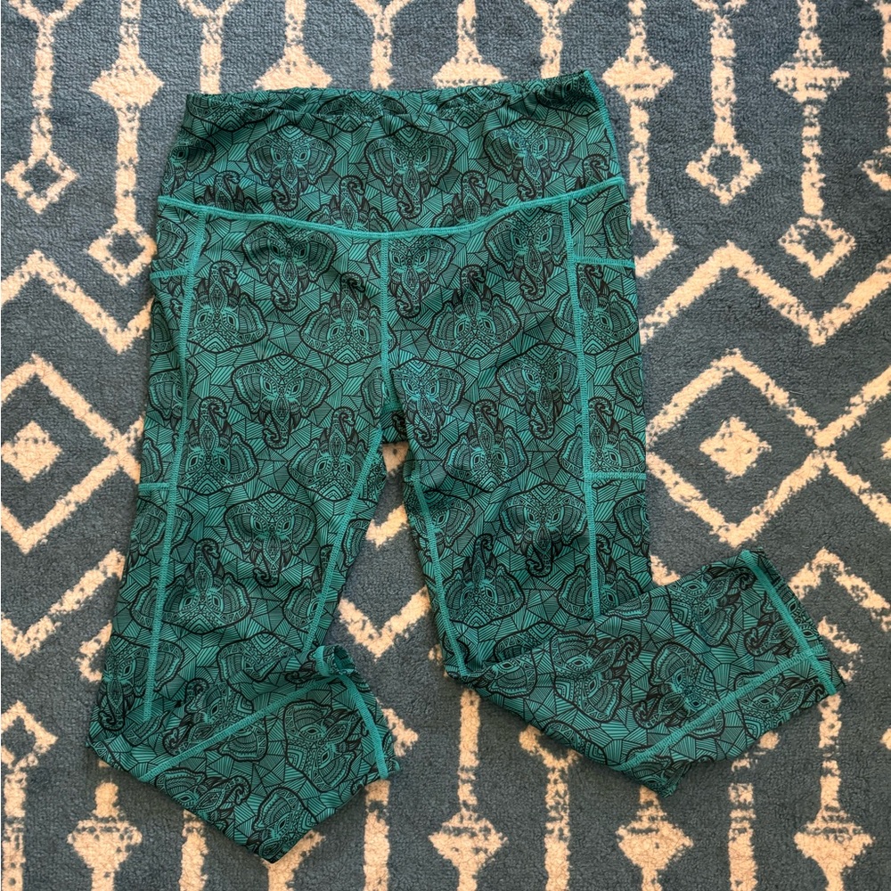 Constantly Varied Gear crops - teal elephant “junk in the trunk”